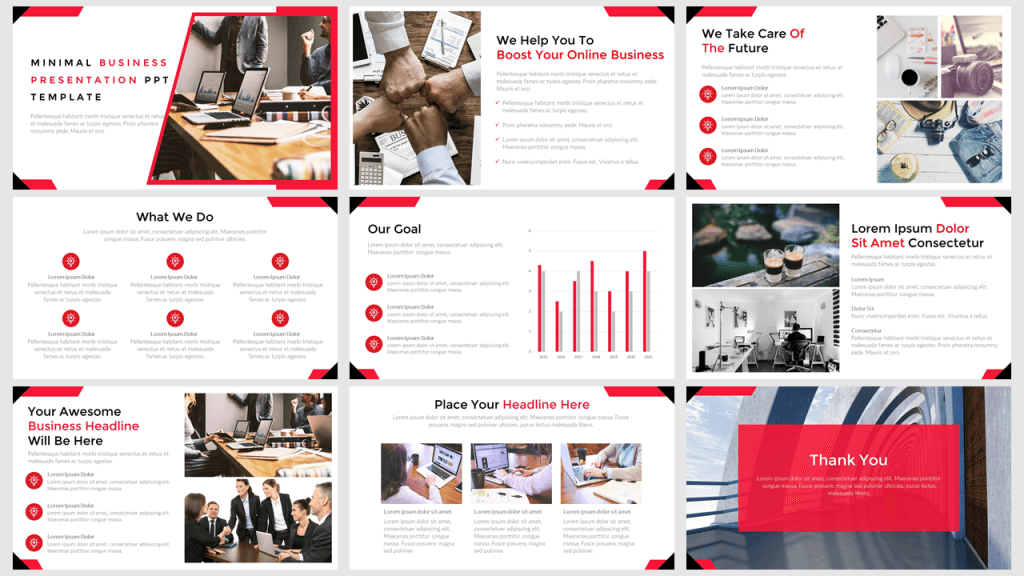 gratis template powerpoint modern minimalis