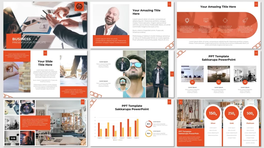 Template PPT Bisnis Simpel Minimalis Multiguna Gratis