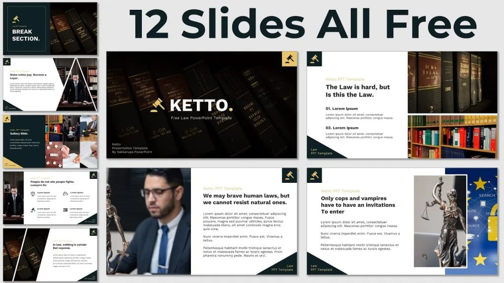 template ppt hukum