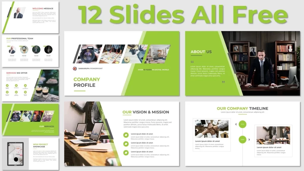 Template PPT Simpel Keren Company Profile Free Download