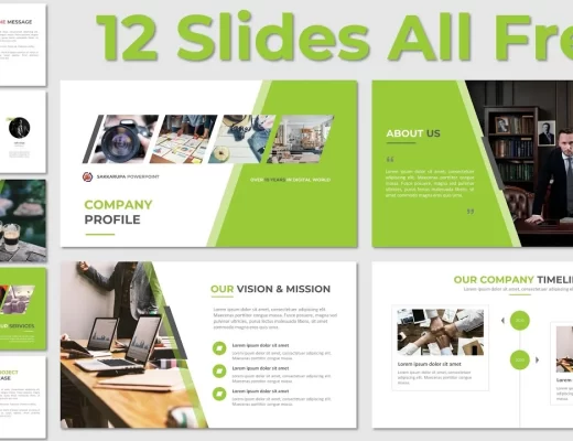 Template PPT Simpel Keren Company Profile Free Download