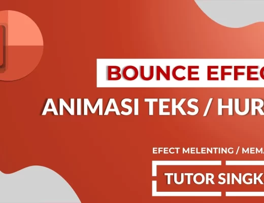 Animasi bounce effect di powerpoint