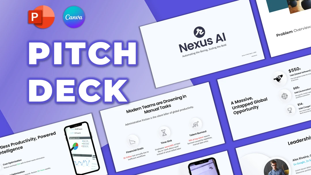 Free Minimalist Pitch Deck PPT Templates