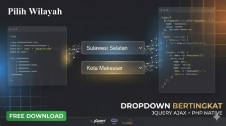 Dropdown menu bertingkat php ajax
