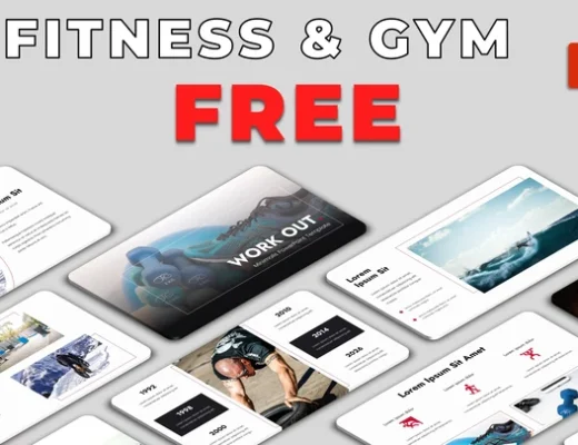 Template PPT Fitness Minimalis