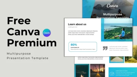 canva premium template gratis download