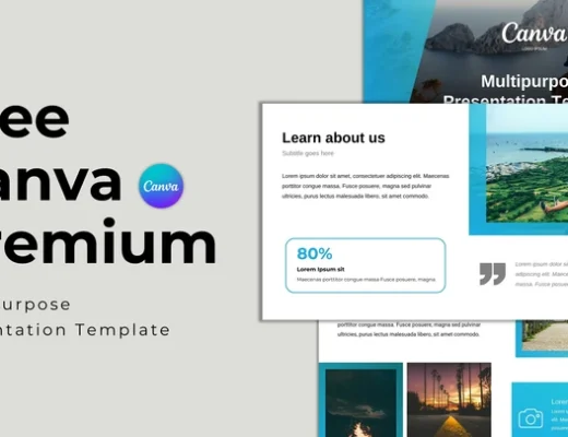canva premium template gratis download