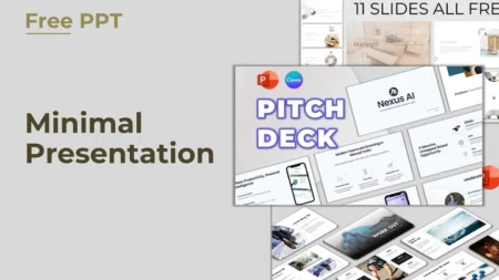 Clean Minimalist free ppt presentation template