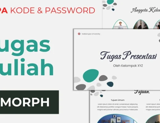 Template PPT Gratis Tugas Kuliah Simple Tanpa Kode